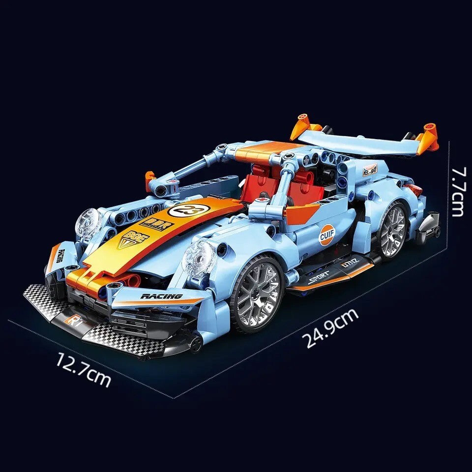 Porsche 911 Nuova Da Costruire Mattoncini Technic 523 Pezzi Scala 1:18 Nuova New