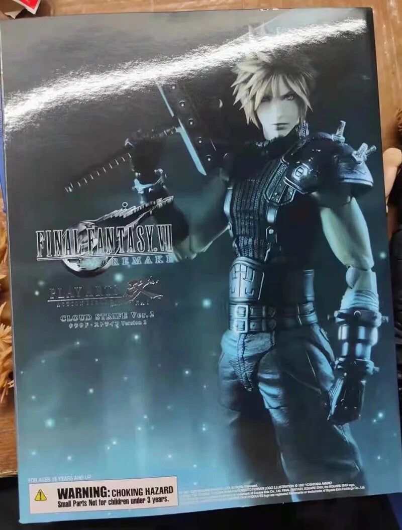 Action Figure Final Fantasy VII Statua Da Collezione Cloud Strife 25cm Nuovo