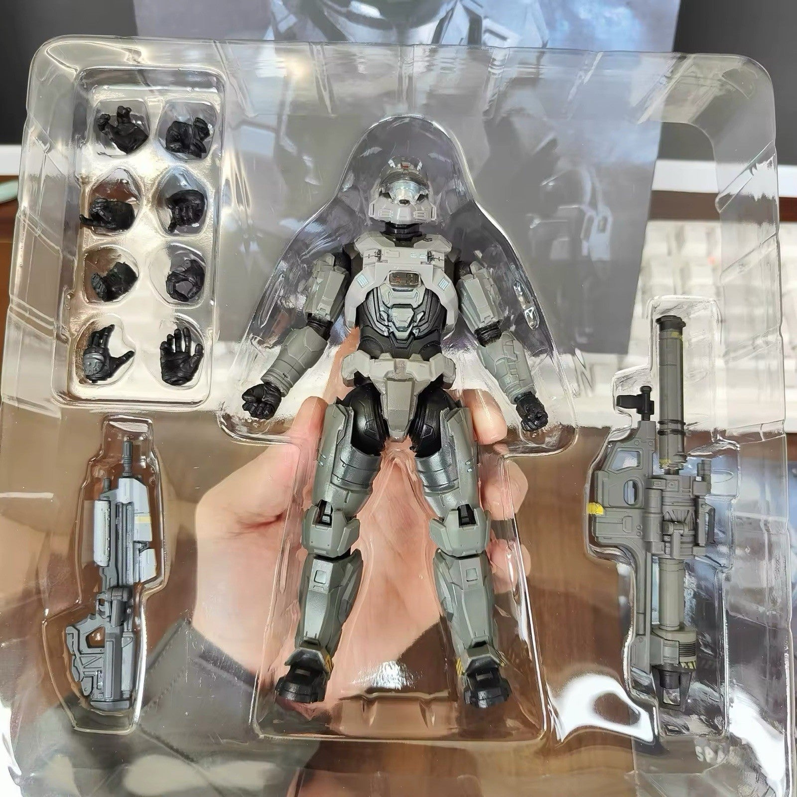 Action Figure Halo Master Spartan B312 18cm New Statua Da Collezione Videogame