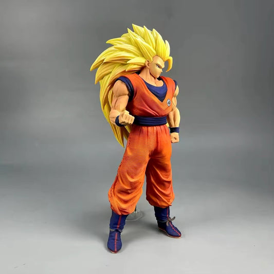 Goku Super Saiyan 3 Action Figure 30cm Dragon Ball Z Statua Da Collezione Anime