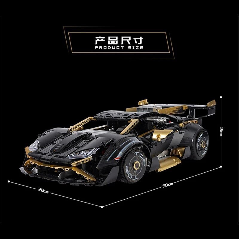 Lamborghini Sian Da Costruire Mattoncini Technic 2519 Pezzi Nero Nuova New