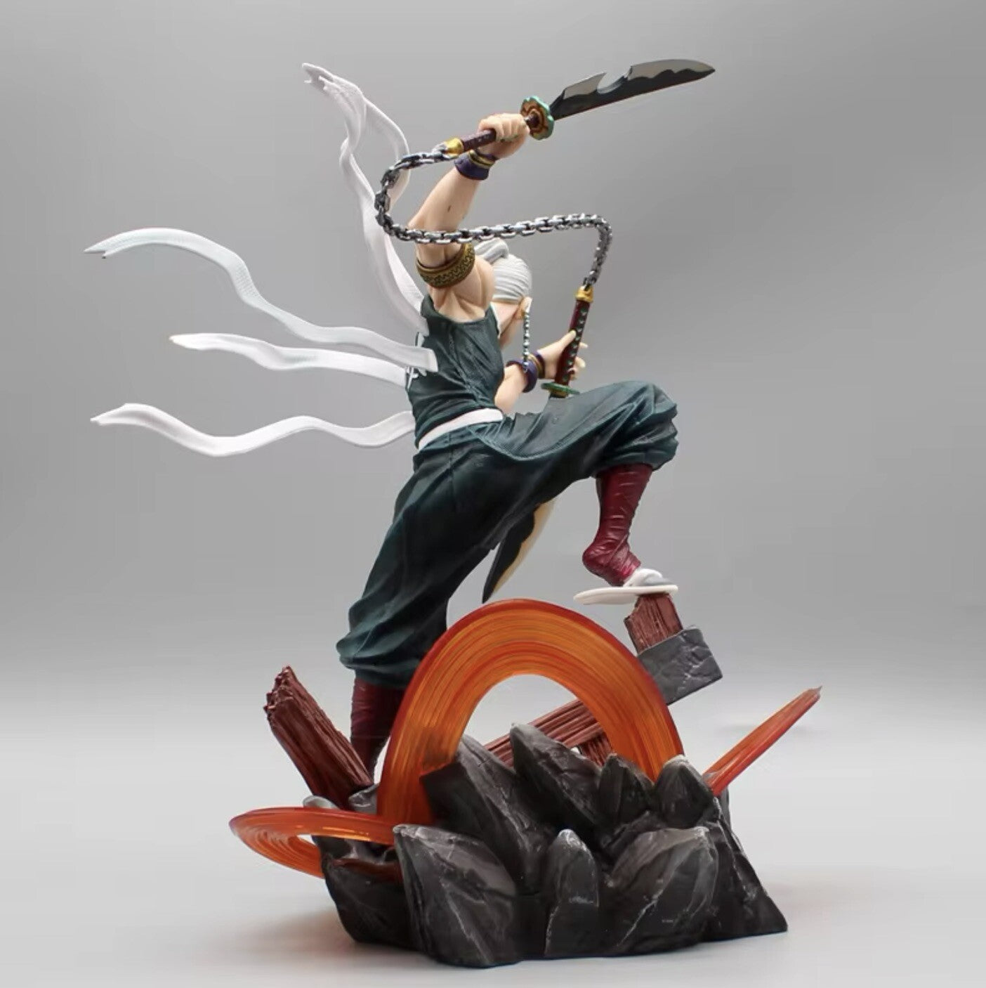 Action Figure Tengen Uzui Manga Demon Slayer 27cm new Statua Da Collezione Anime