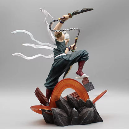 Action Figure Tengen Uzui Manga Demon Slayer 27cm new Statua Da Collezione Anime