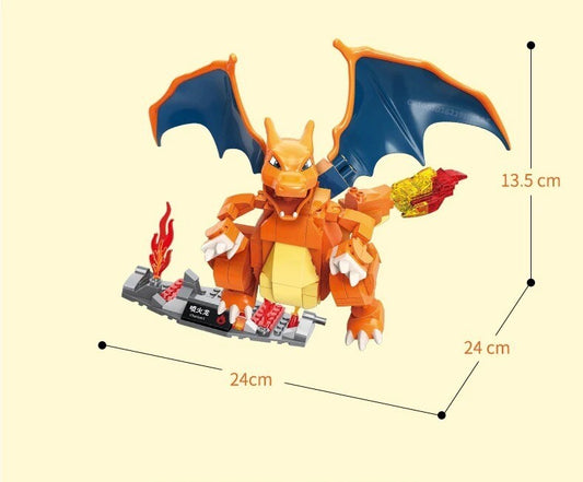 Pokemon Da Costruire Mattoncini Charizard Nuovo Pokeball Costruzione Brics Fuoco