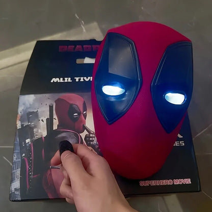 Maschera Deadpool Cosplay Marvel Comics Film Deadpool & Wolverine Occhi Moventi