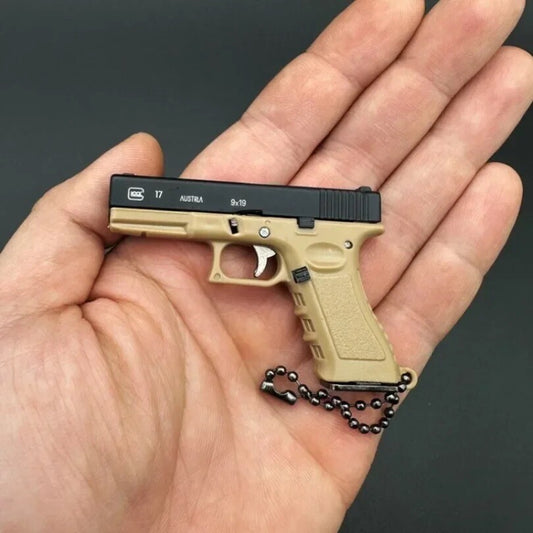 Mini Pistola Giocattolo Glock G17 Da Collezione Portachiavi In metallo Scala 1:3