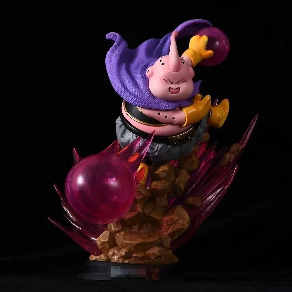 Action Figure Majinbu Dragon Ball Z Majin Buu Luminosa 21cm Statua Da Collezione
