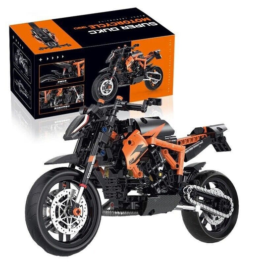 Moto Da Costruite Mattoncini Technic Ktm Scala 1:8 Arancione 579 Pezzi Nuova New