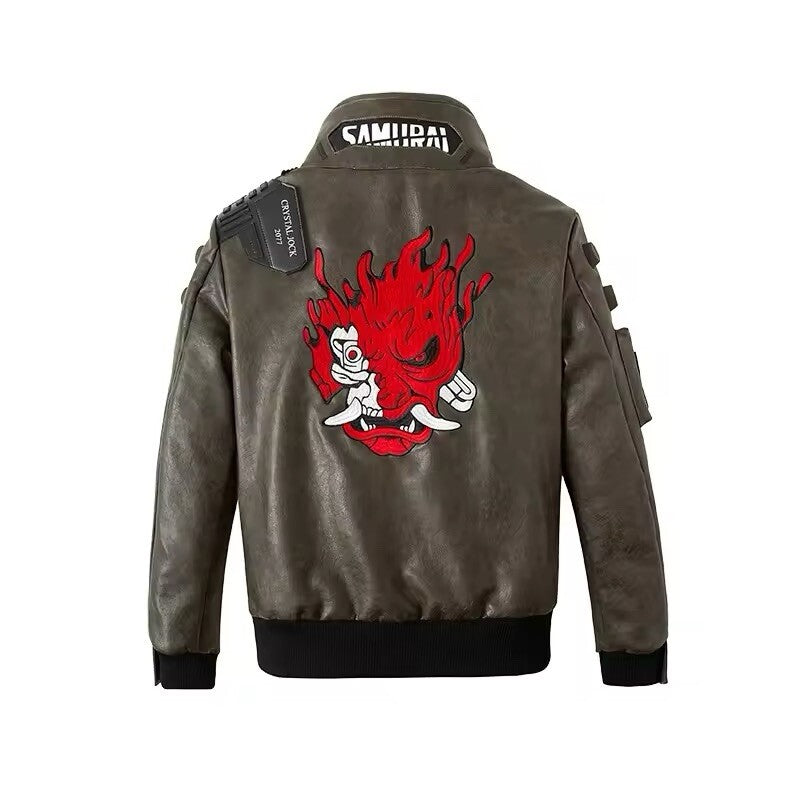 Cyberpunk 2077 Samurai Giacca Cosplay  Giubotto Jacket All Size Videogame Play
