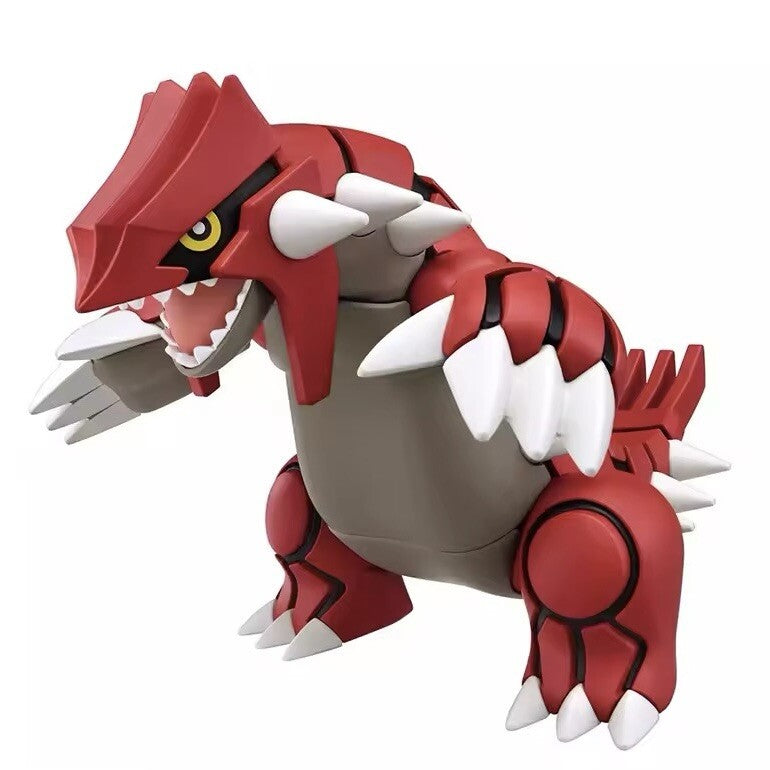Action Figure Pokemon Plastic Model Kit Groudon Statua Collezione Anime Bandai