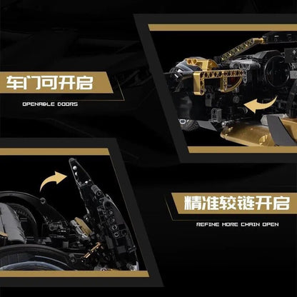 Lamborghini Sian Da Costruire Mattoncini Technic 2519 Pezzi Nero Nuova New
