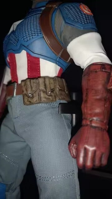 Action Figure Capitan America Captain America Marvel Avengers Scala 1:6 Tessuto