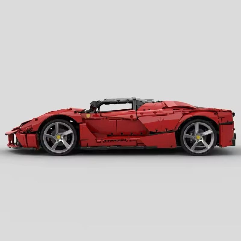Ferrari La Ferrari Moc Costruire 3875 Pezzi Technic Scala 1:8 Mattoncini Rossa