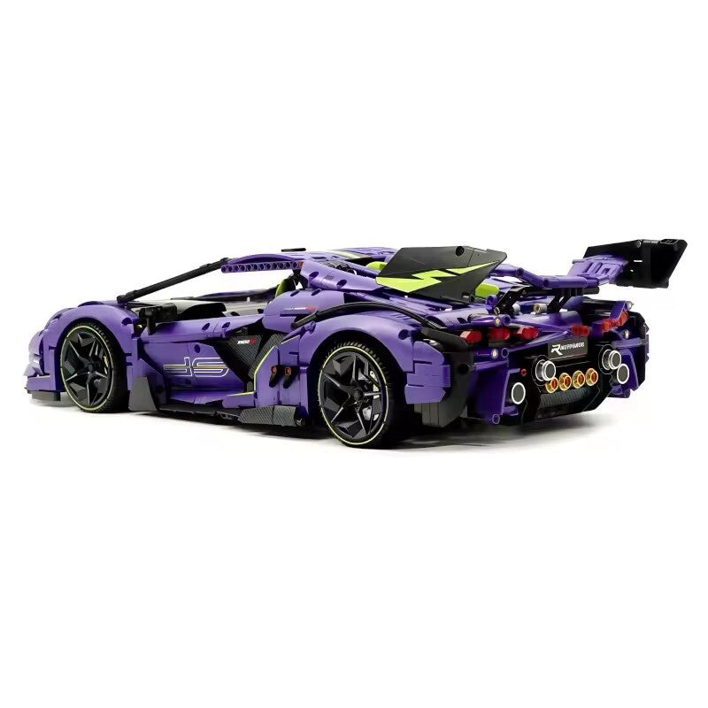Lamborghini Sian Svj Da Costruire Mattoncini Technic 3654 Pezzi Scala 1:8 Viola