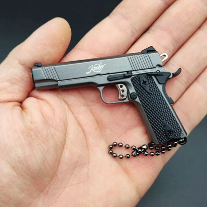 Mini Pistola Giocattolo M1911 Da Collezione Portachiavi In metallo Scala 1:3