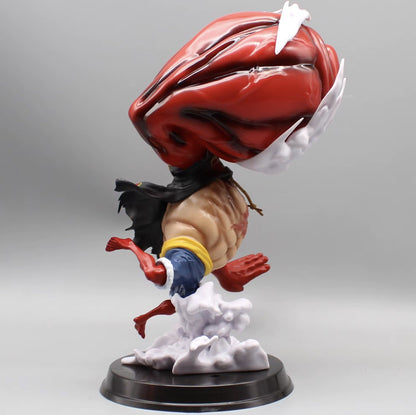 Action Figure Rubber One Piece Luffy 31cm Statua Monkey D. Rufy Gear 4 Nuovo