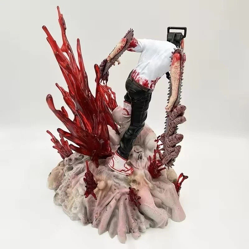 Action Figure Chainsaw Man Statua Da Collezione 28cm Nuova Denji Anime Manga