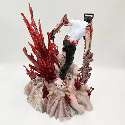 Action Figure Chainsaw Man Statua Da Collezione 28cm Nuova Denji Anime Manga