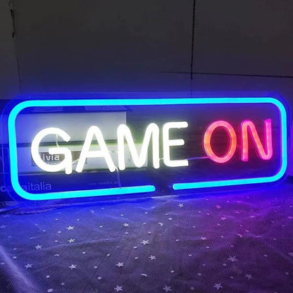 Luce Led Game On/On air neon, insegna Stanza giochi gamer Insegna luminosa Usb