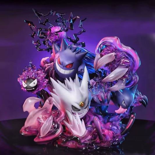 Action Figure Pokémon Gastly Gengar Max Shiny Haunter 29cm Da Collezione Anime
