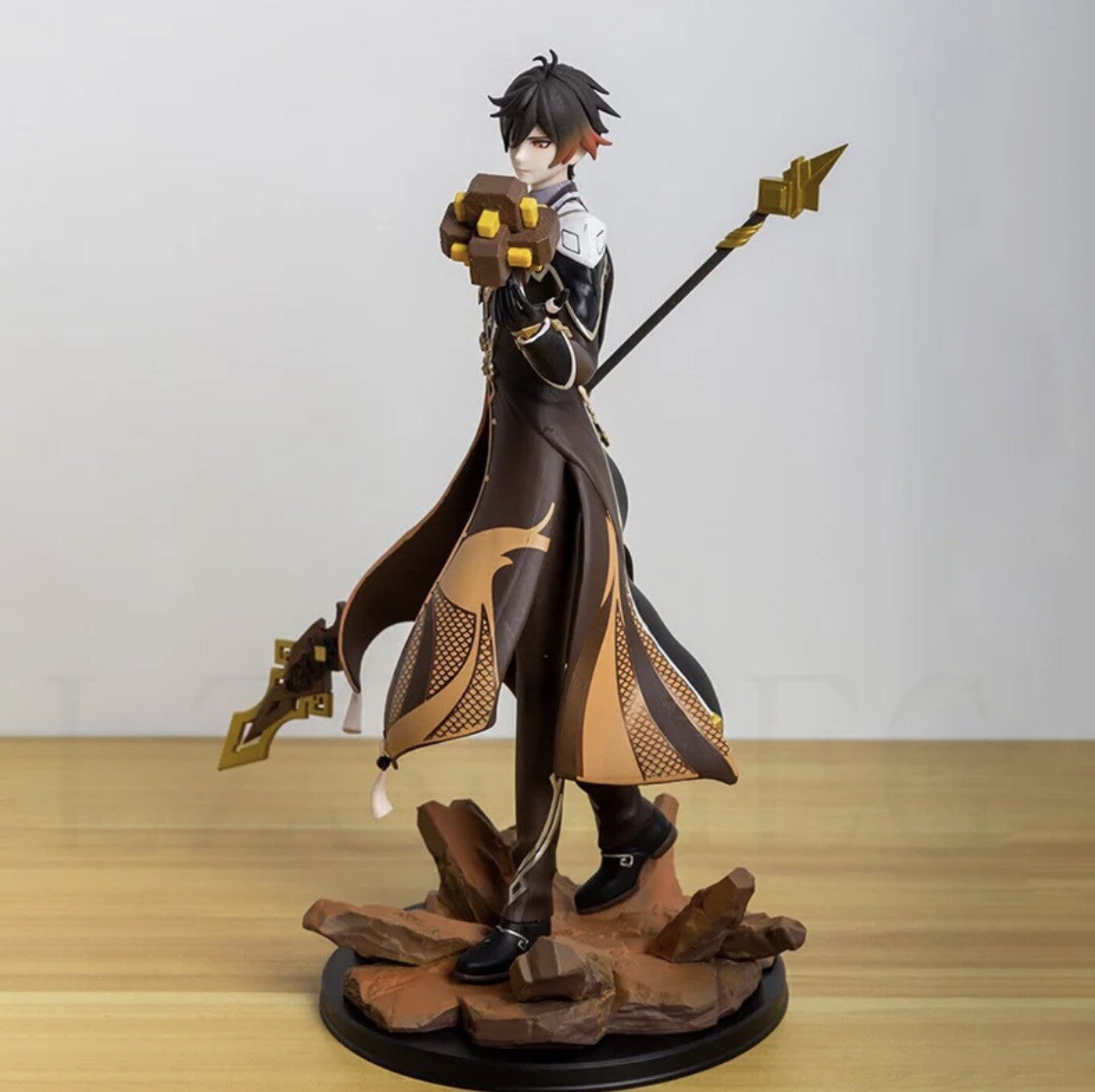 Action Figure Zhongli Genshin Impact Anime 28cm Da Collezione Game Console