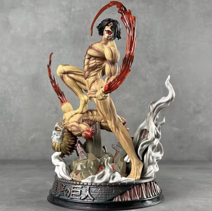 Action Figure Eren Yeager Titan 29cm Attack on Titan Statua da Collezione Manga