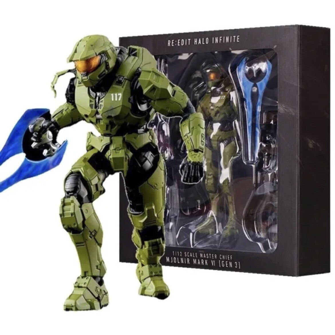 Action Figure Halo Master Chief 18cm New Statua Da Collezione Videogame John-117