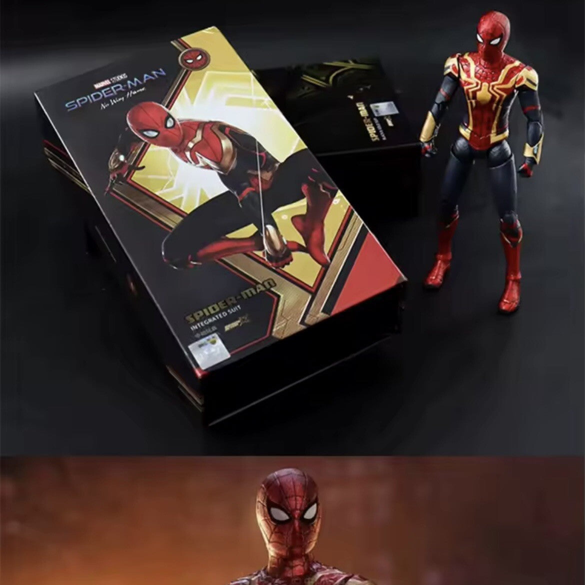 Action Figure Iron Spiderman Statua Da Collezione Videogame Anime Manga New