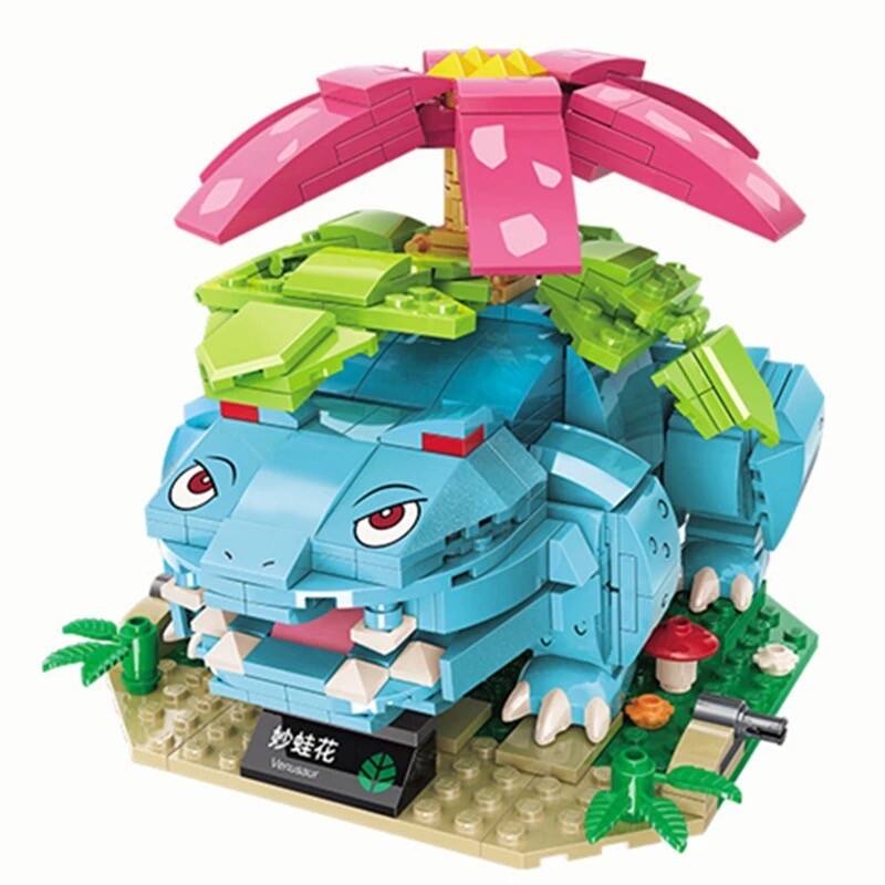 Pokemon Da Costruire Mattoncini Venusaur Nuovo New Pokeball Starter Erba Brics