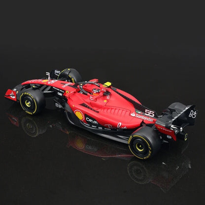 Macchina Ferrari F1 C Sainz 2023 SF-23 Burago Scala 1:24 Formula 1 Con vetrina