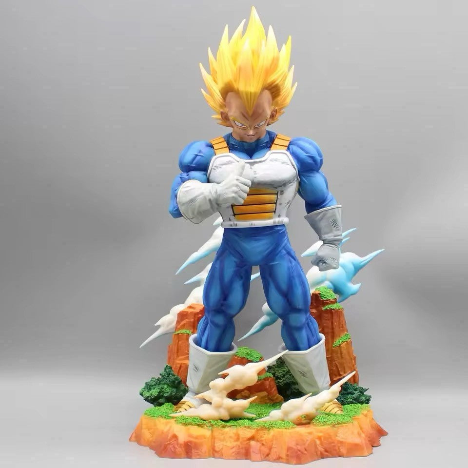 Action Figure Vegeta Super Sayan Dragon Ball Z Kakarot 36cm Statua Da Collezione