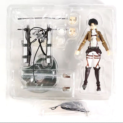 Action Figure Levi Ackerman 15cm Figma 213 Attack on Titan Anime Manga New