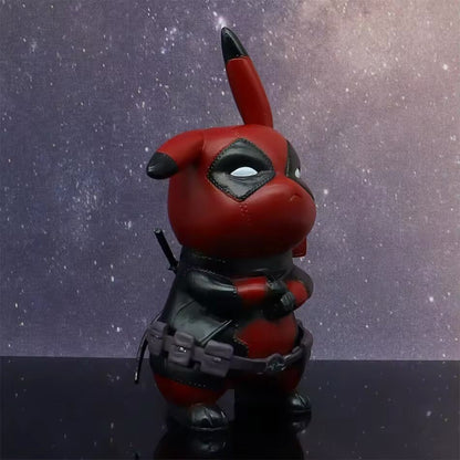 Action Figure Pokemon Pikachu Cosplay Deadpool 12cm Statua Collezione Anime New