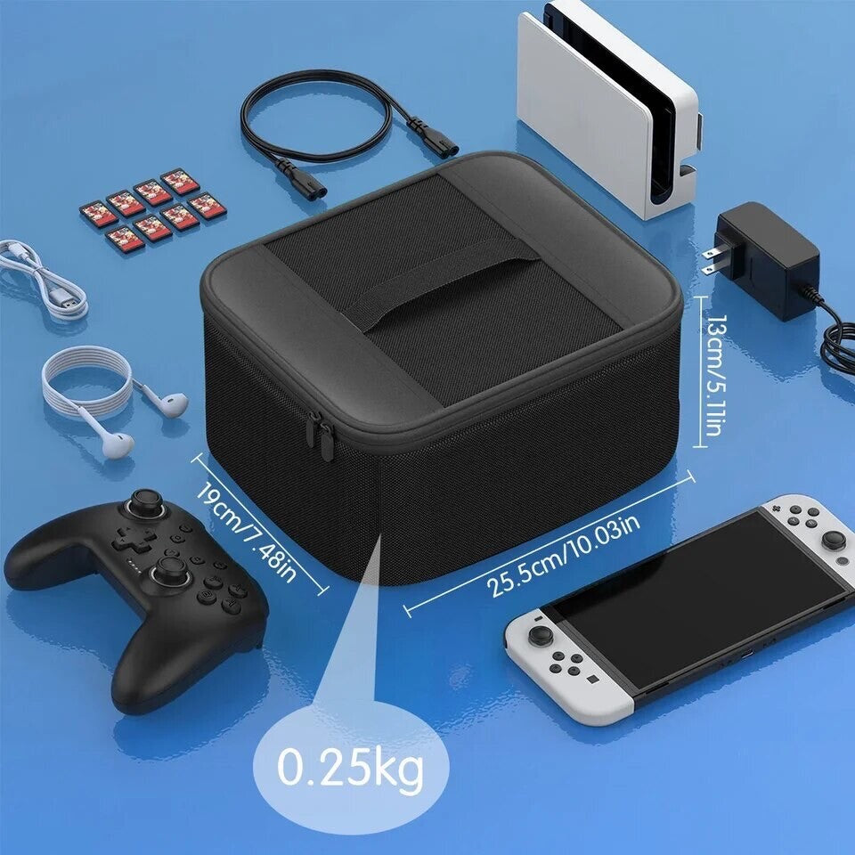 Borsa Custodia Cover Portatile Antiurto Nintendo Switch Controller E Accessori