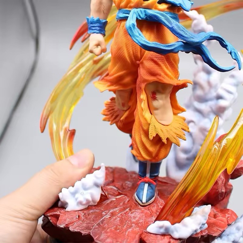 Action Figure Dragon Ball Z Goku Super Sayan 27cm Statua Da Collezione New Anime
