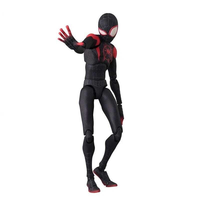 Action Figure Spiderman Miles Morales Statua Da Collezione Videogame Anime