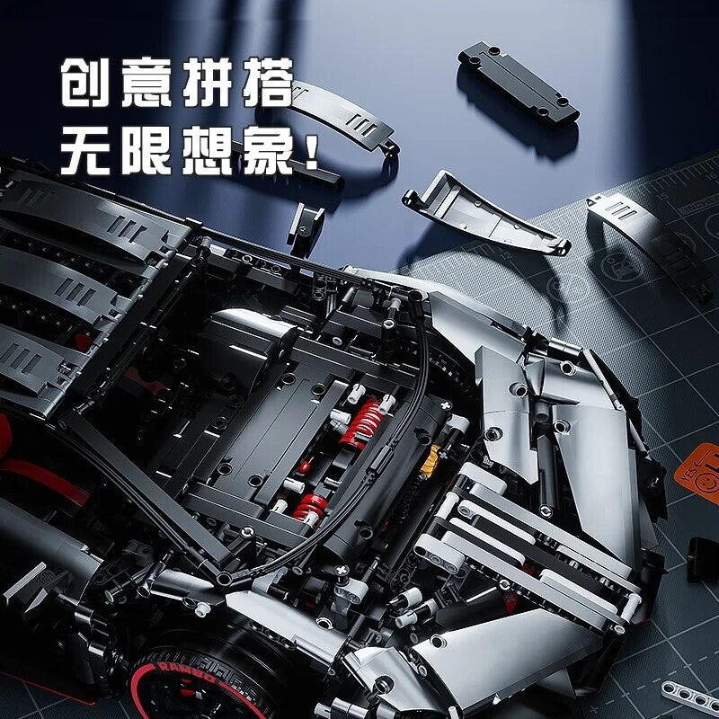 Lamborghini Veneno Da Costruire Mattoncini Technic 3711 Pezzi Nero Nuova New