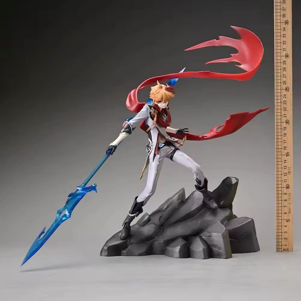 Action Figure Tartaglia Genshin Impact Anime 35cm Da Collezione Game Console New