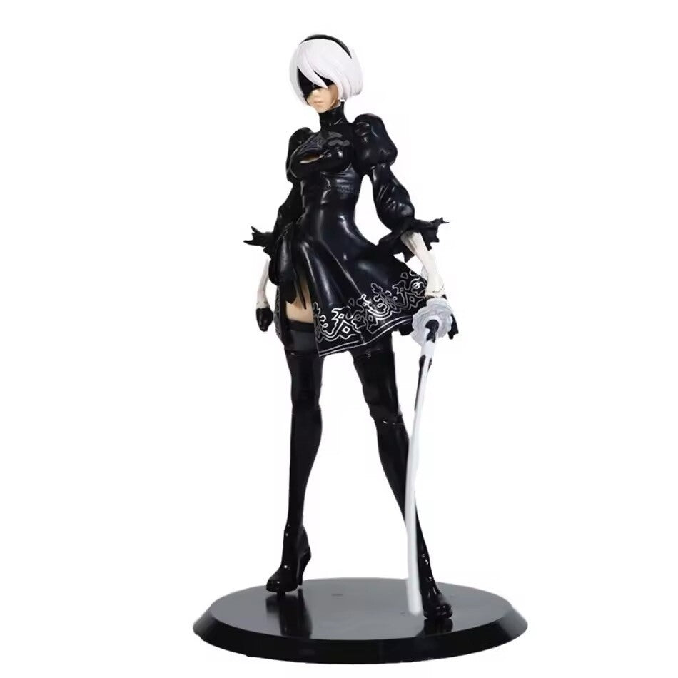 Action Figure Nier Automata Androide Type 2b Square Enix Anime Statua 28cm Game