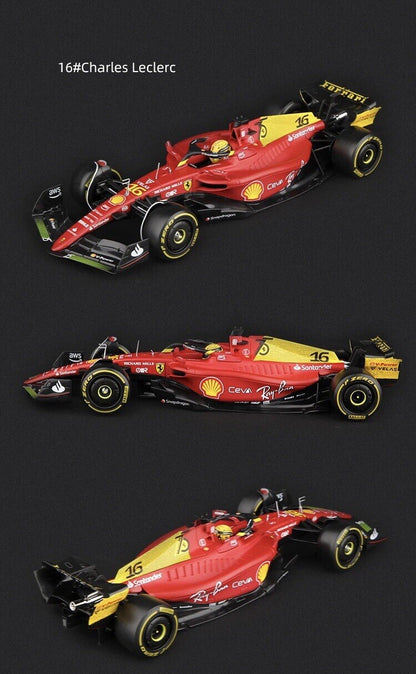 Macchina Ferrari F1 C Leclerc 2022 F1-75 Monza Scala 1:24 Formula 1 Con vetrina
