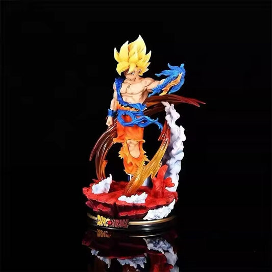 Action Figure Dragon Ball Z Goku Super Sayan 27cm Statua Da Collezione New Anime