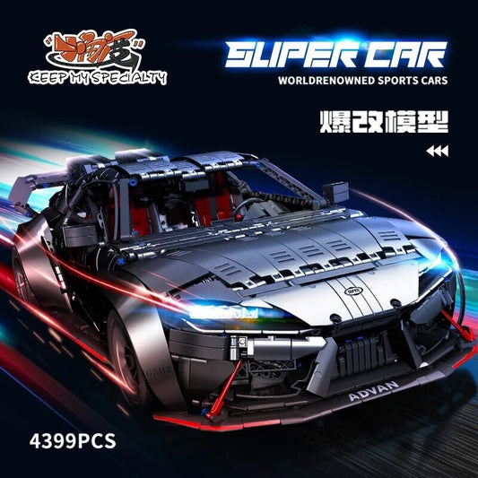 Toyota Supra Da Costruire Mattoncini Technic 4399 Pezzi Nero Nuova New