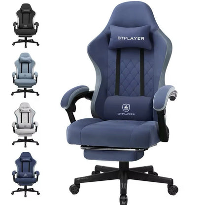 Sedia da Gaming Work Ufficio Ergonomica Reclinabile Poggiapiedi Gamer PC Console