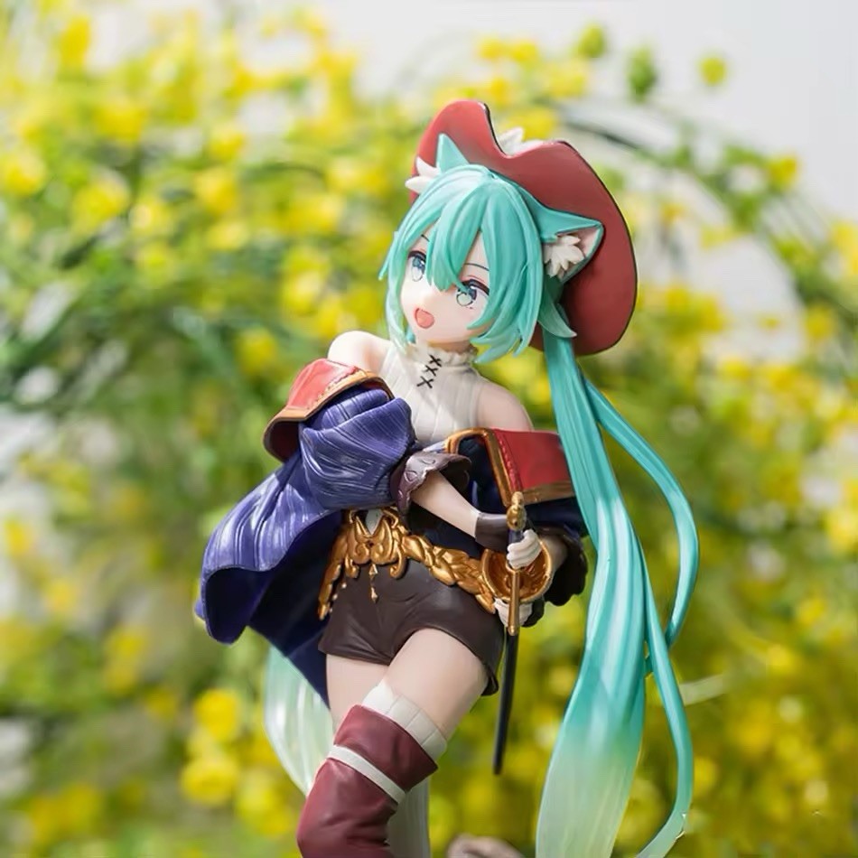 Action Figure Maid Vocaloid Hatsune Miku 19cm Statua Collezione Kawaii Fortnite