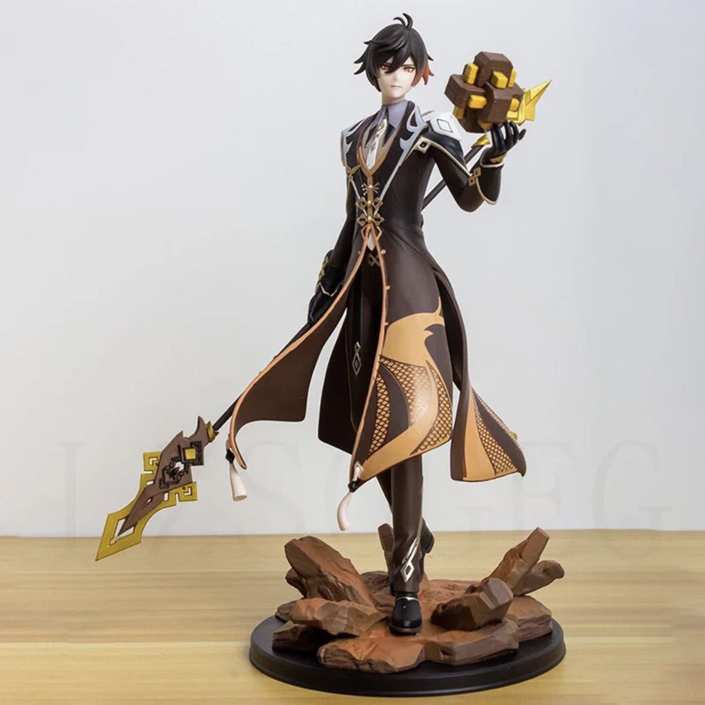 Action Figure Zhongli Genshin Impact Anime 28cm Da Collezione Game Console