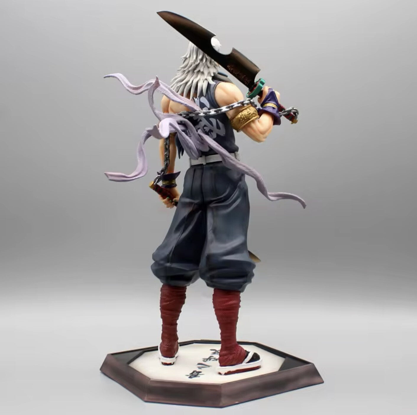 Action Figure Tengen Uzui Manga Demon Slayer 32cm new Statua Da Collezione Anime