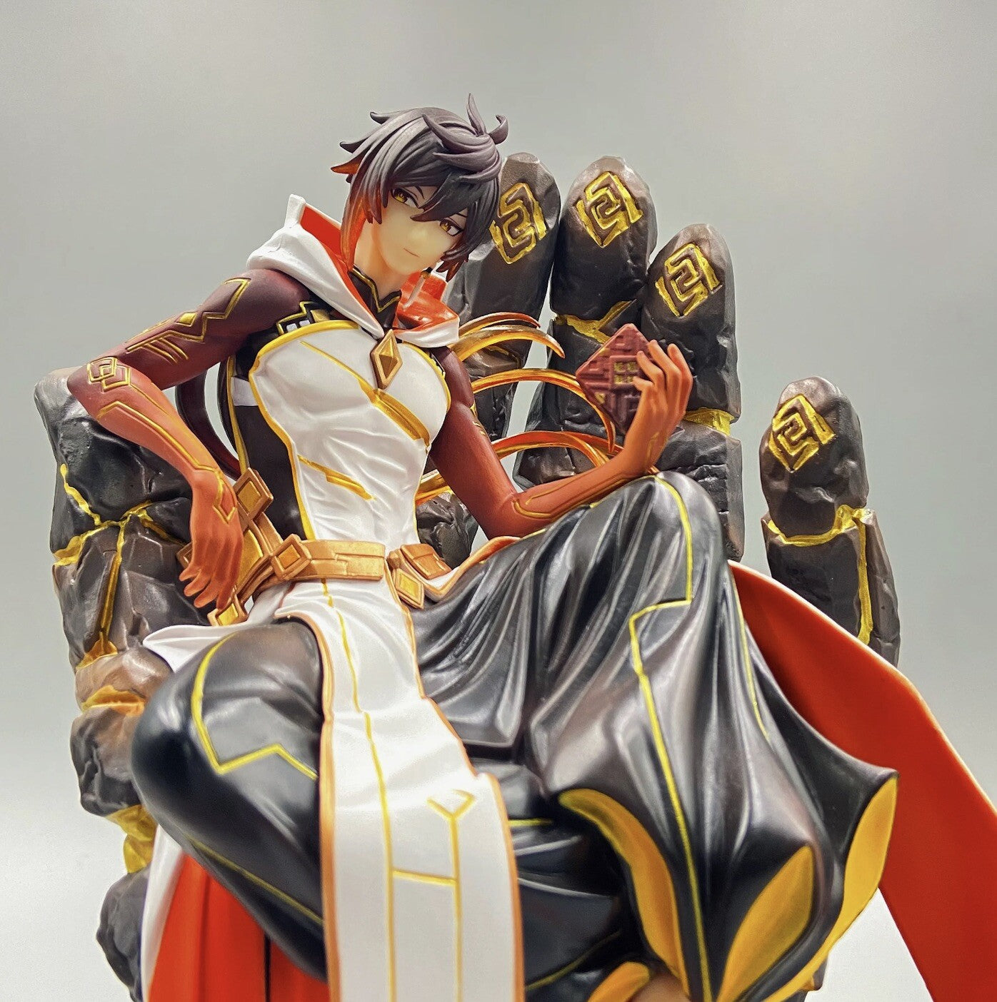 Action Figure Zhongli Genshin Impact Anime 26cm Da Collezione Game Console