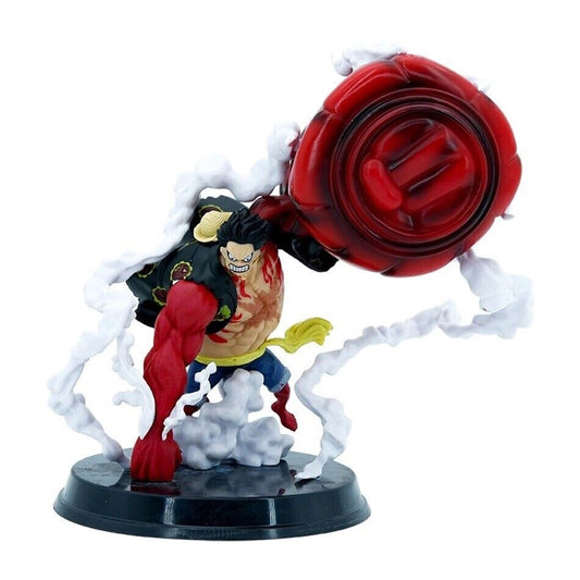 Action Figure Rubber One Piece Luffy 25cm Statua Monkey D. Rufy Gear 4 Nuovo