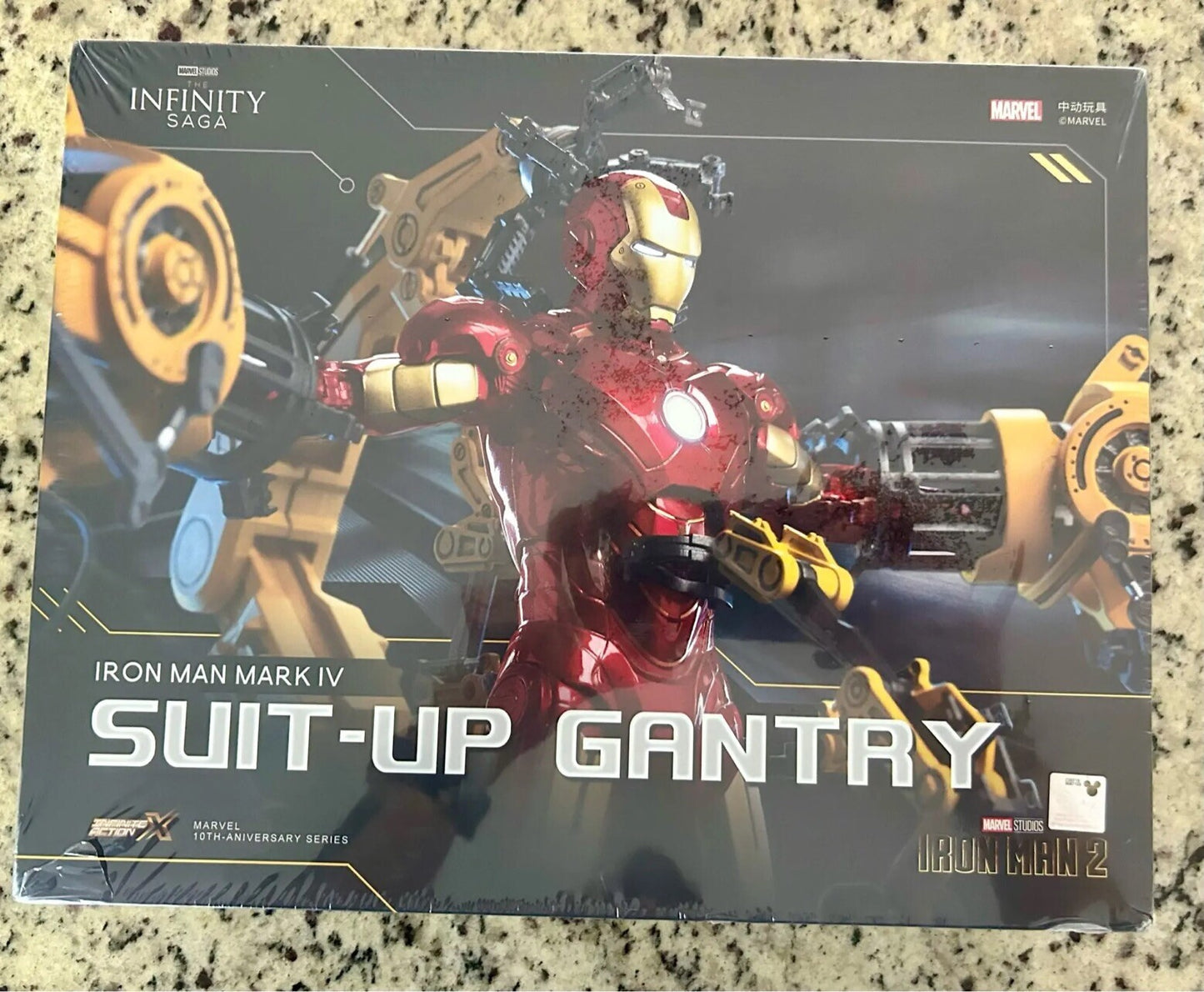 Action Figure Iron Man Mk 4 Suit-up Gantry Avengers The Infinity Saga Scala New