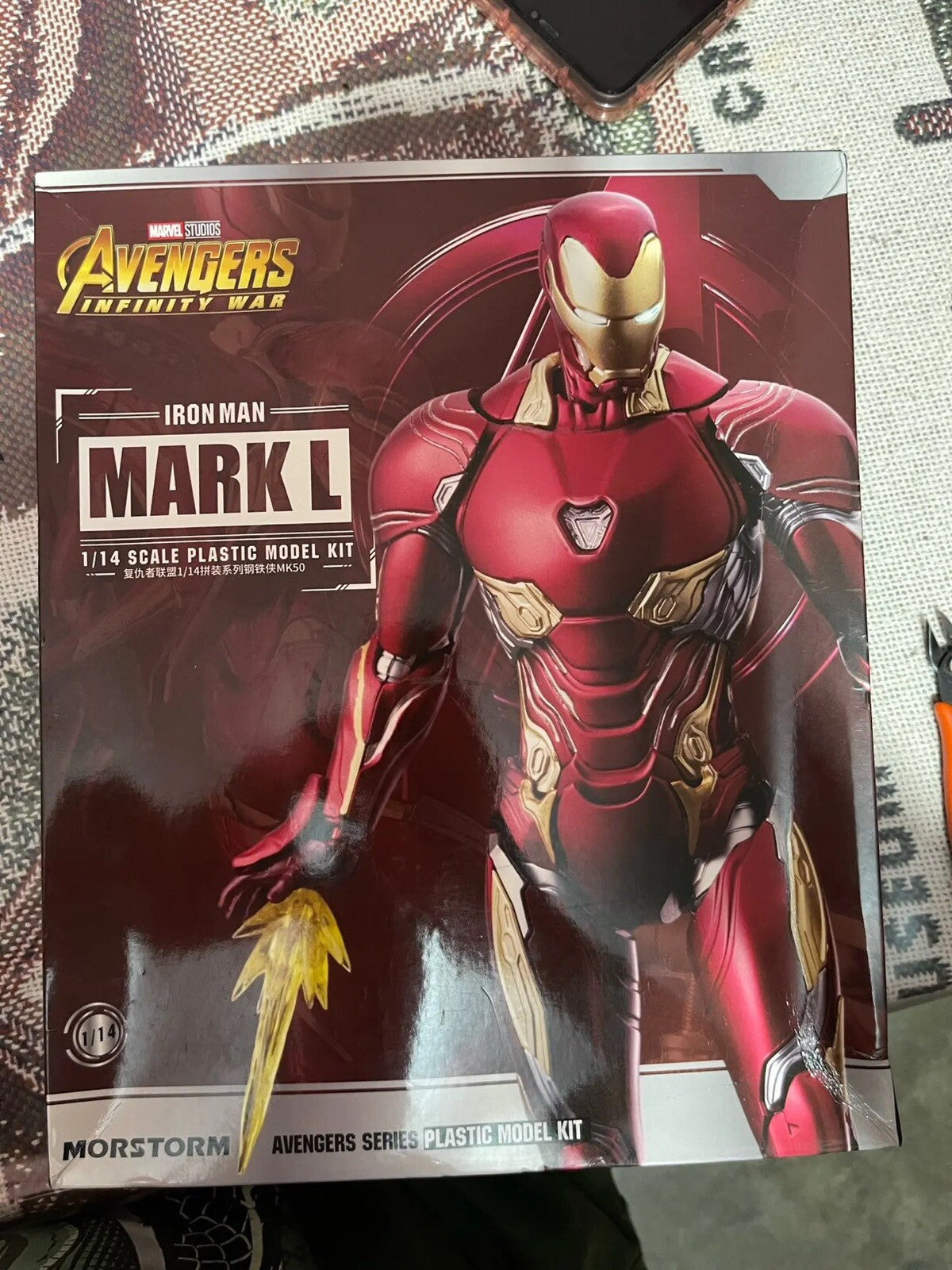 Modelkit Iron Man Mark 50 L Avengers Infinity War Action Figure Da Collezione